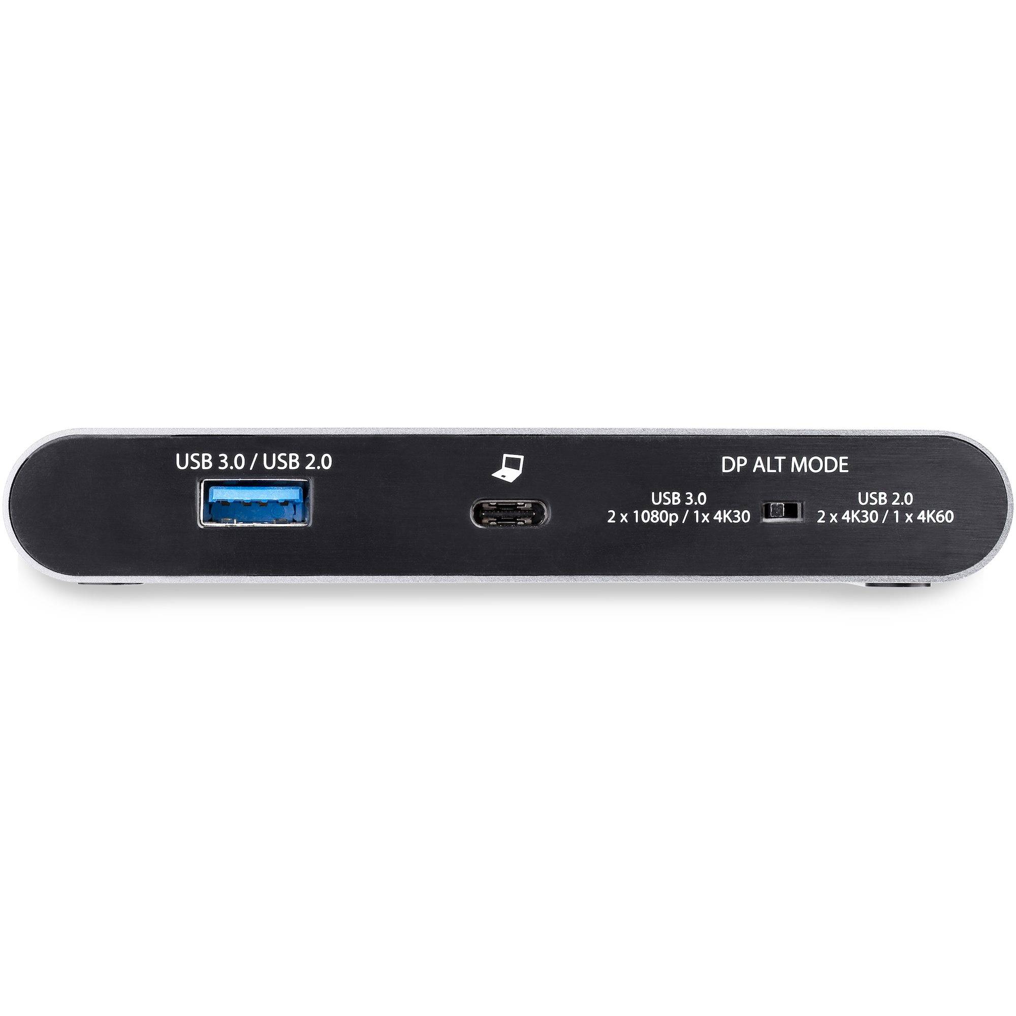 Rca Informatique - image du produit : USB C MULTIPORT ADAPTER - DUAL MONITOR - 2 X 4K DP - WINDOWS-PD