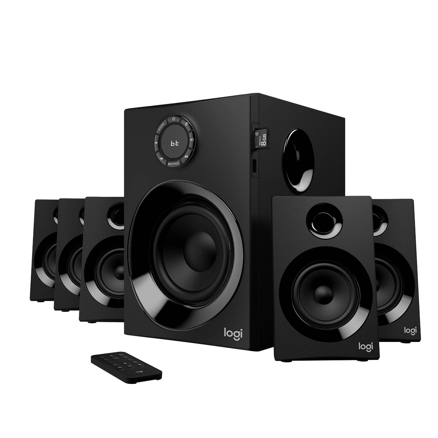 Rca Informatique - image du produit : LOGITECH Z607 5.1SURROUND SOUND WITH BLUETOOTH BLACK PLUGC EU