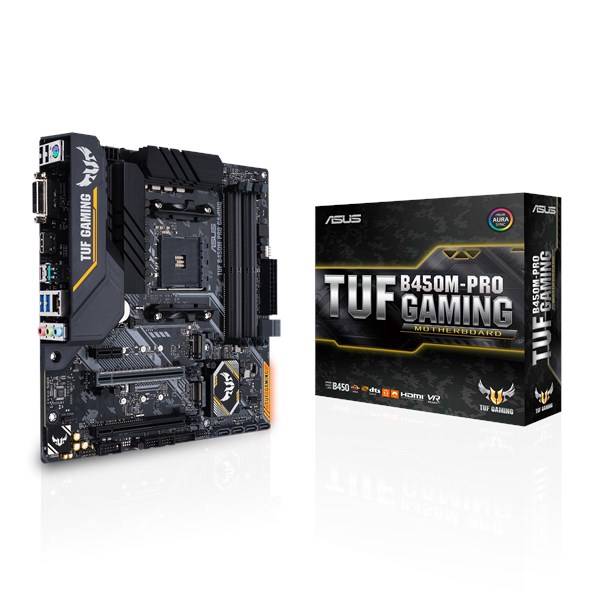 Rca Informatique - image du produit : TUF B450M-PRO GAMING AM4 B450 MATX SND+LAN+U3.1+M2 SATA6 DDR4