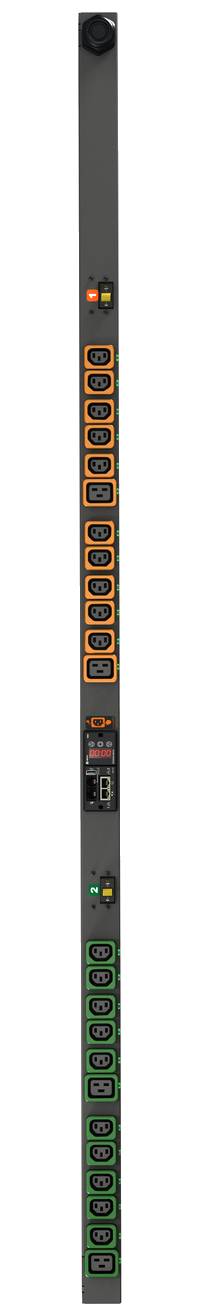 Rca Informatique - image du produit : GEIST RACK PDU SWITCHED UNIT LEVEL EC 0U INPUT IEC 60309