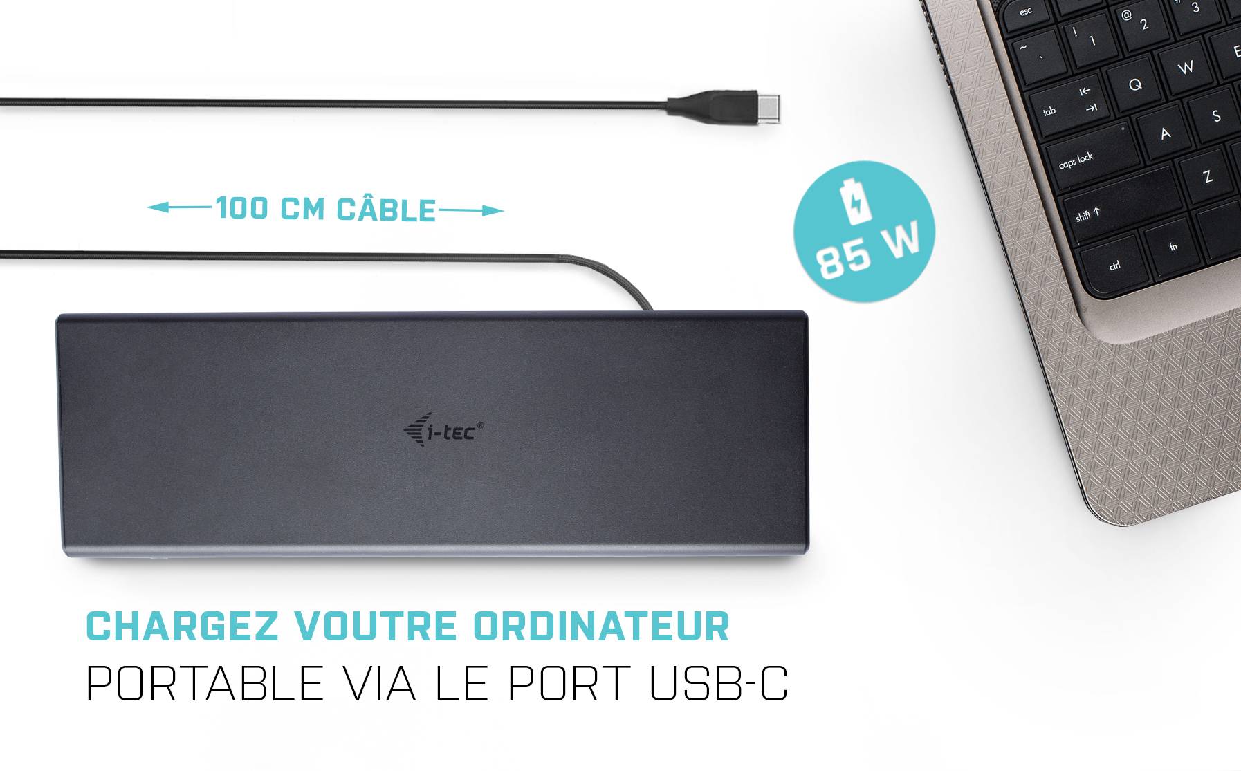 Rca Informatique - image du produit : I-TEC USB 3.0/ USB-C DUAL DOCKING STATION + POWER DELIVERY