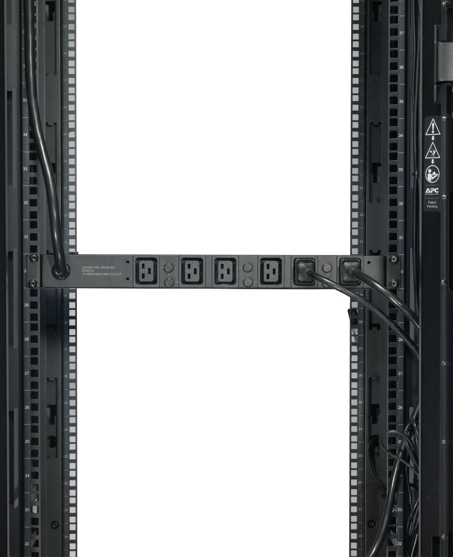 Rca Informatique - image du produit : RACK PDU BASIC 1U 22KW 230V C19