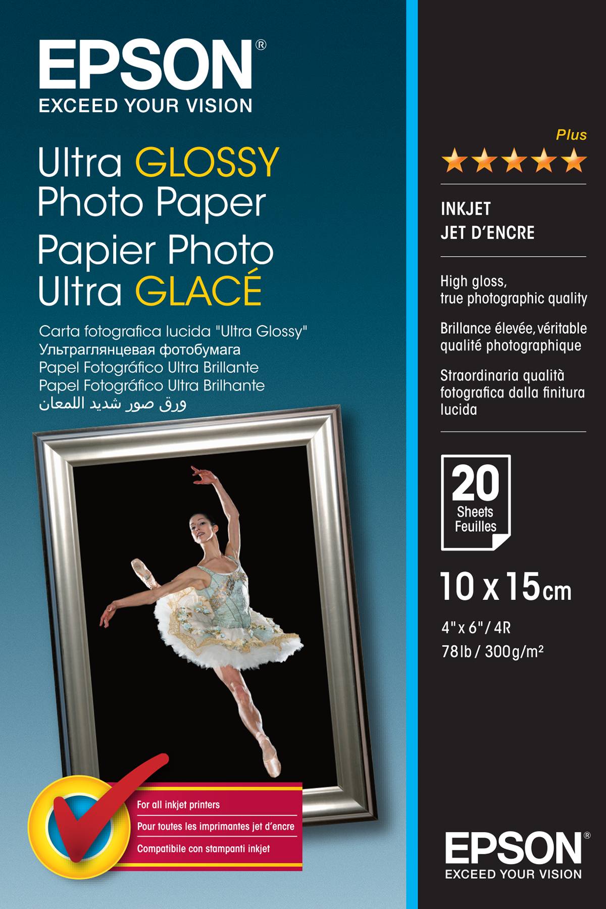 Rca Informatique - Image du produit : ULTRA GLOSSY PHOTO PAPER 10X15 R200/R300/R320/R800/RX425/RX500