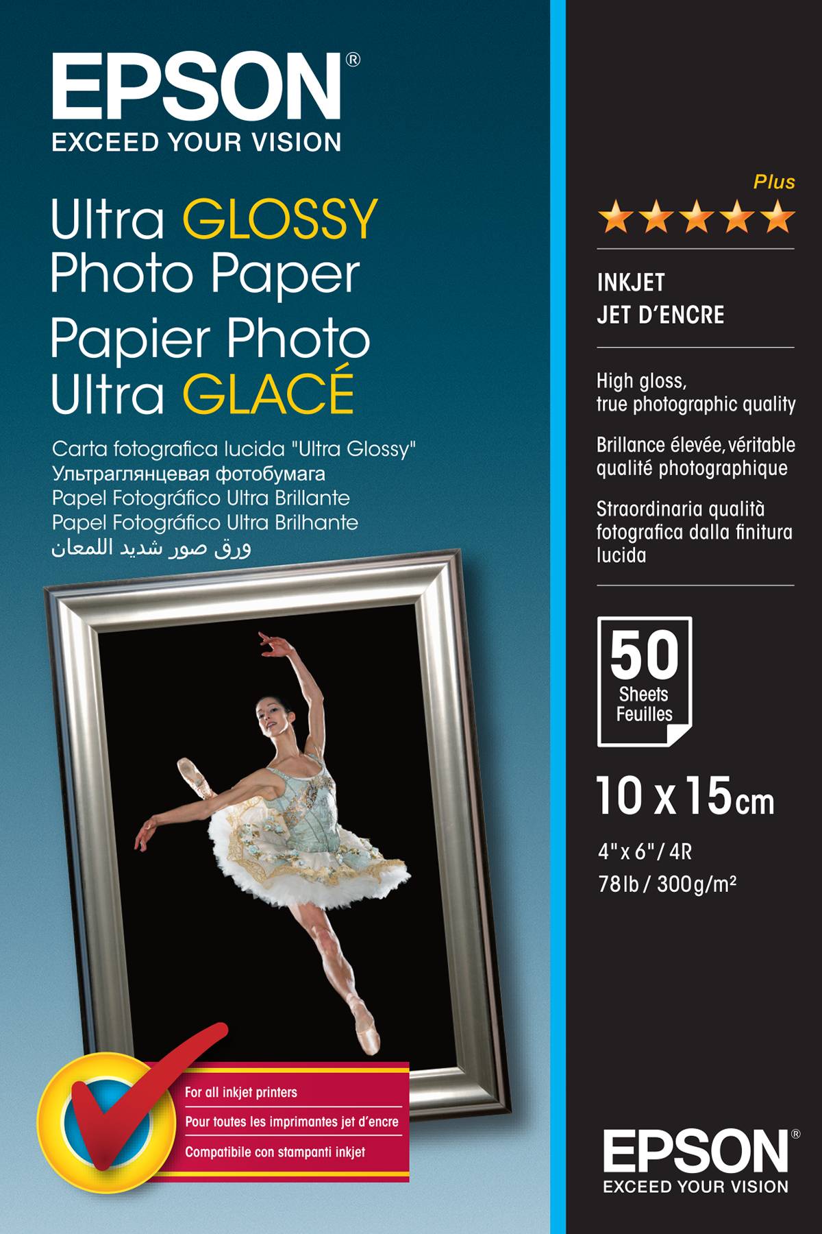 Rca Informatique - Image du produit : ULTRA GLOSSY PHOTO PAPER 10X15 R200/R300/R320/R800/RX425/RX500