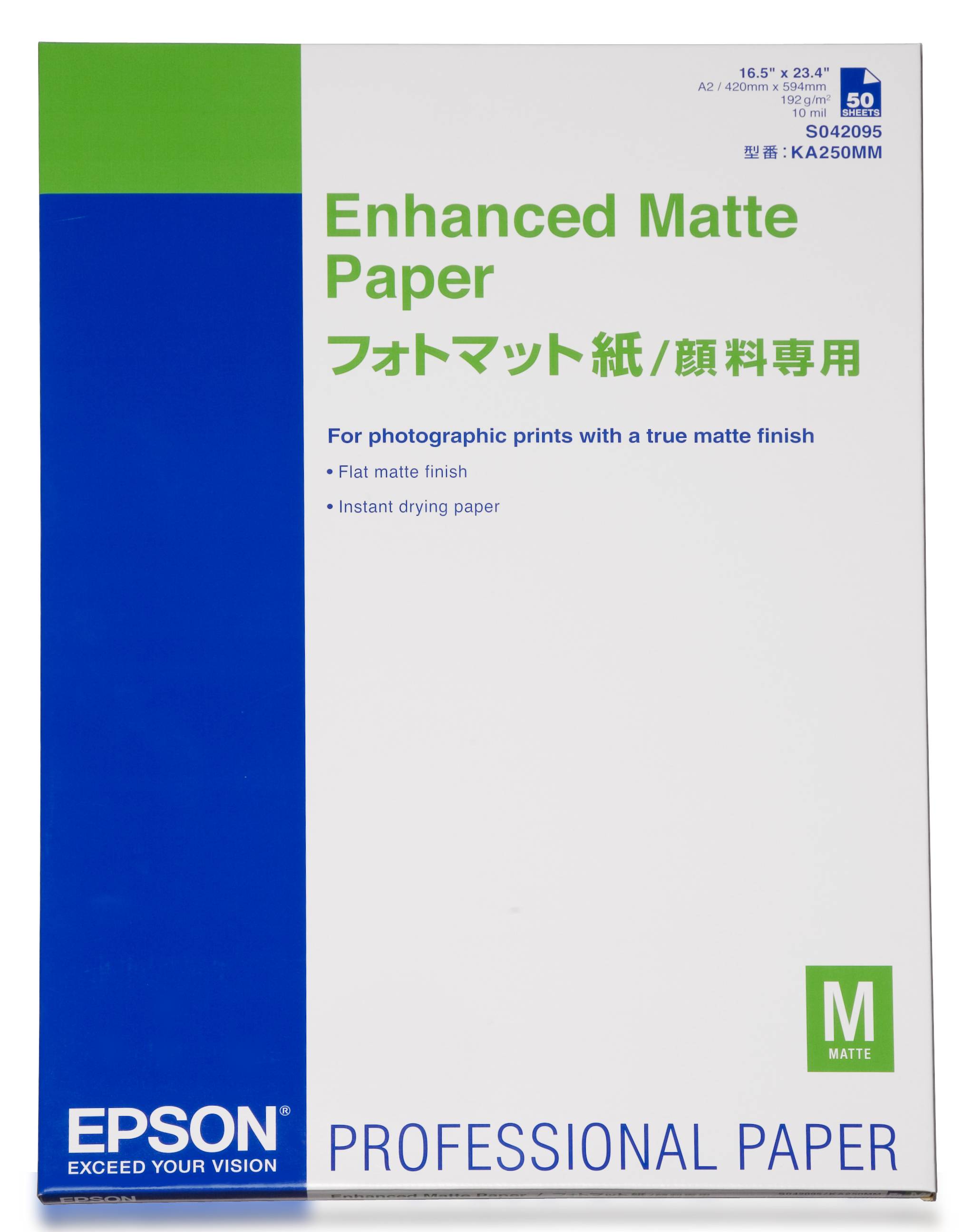 Rca Informatique - Image du produit : ENHANCED MATTE PAPER A2 189G/M 25 BLATT