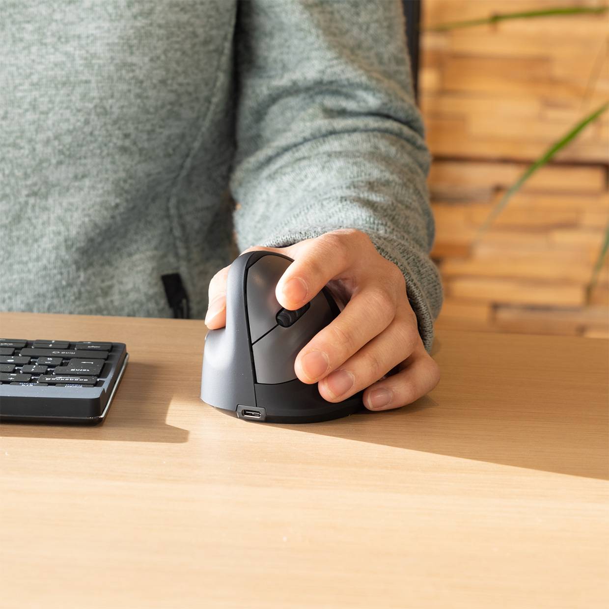 Rca Informatique - image du produit : R-GO HE ERGONOMIC MOUSE MEDIUM LEFT HANDED WIRELESS