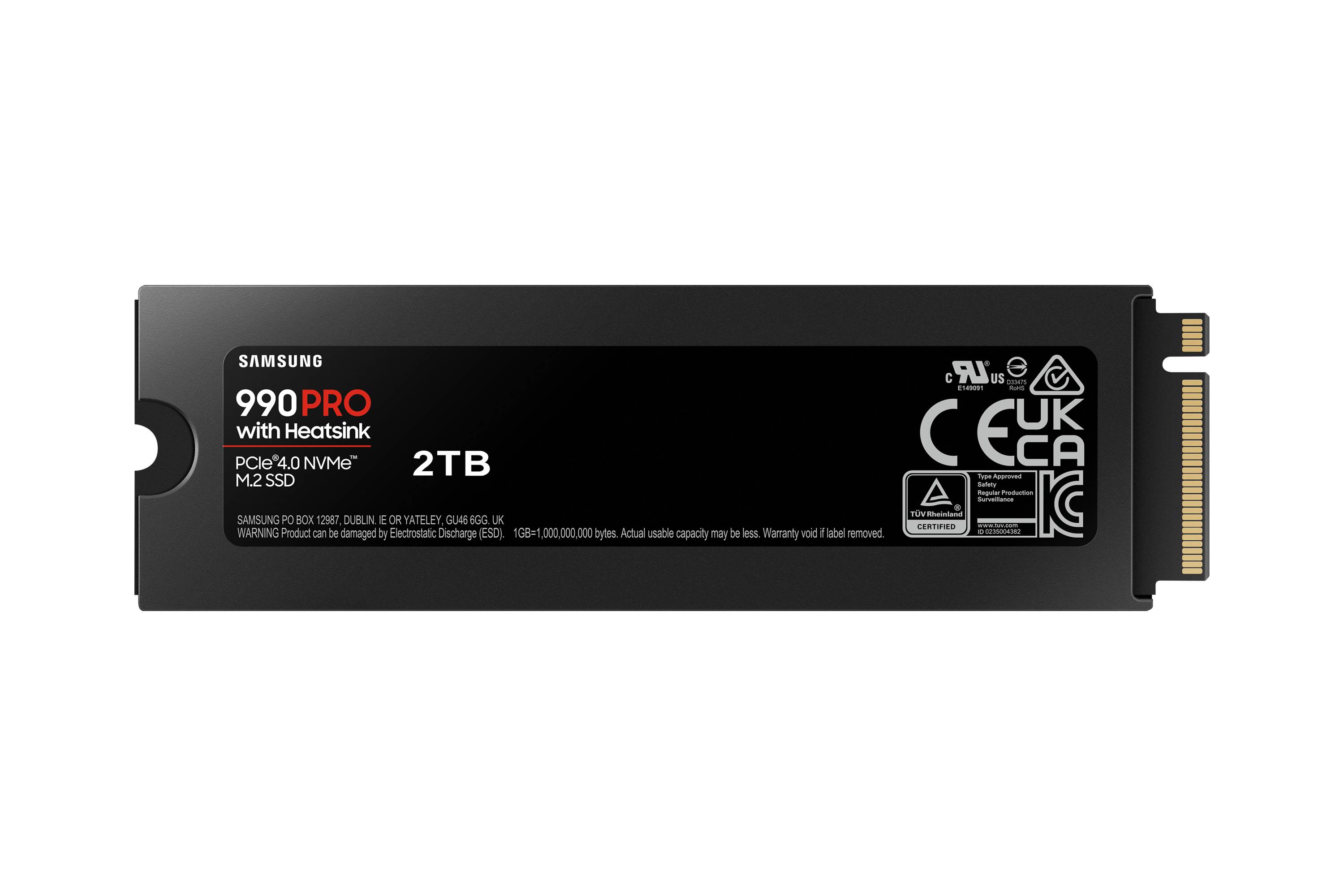 Rca Informatique - image du produit : 2TB SSD PCIE 4.0 X 4 NVME + HEATSINK M.2 2280