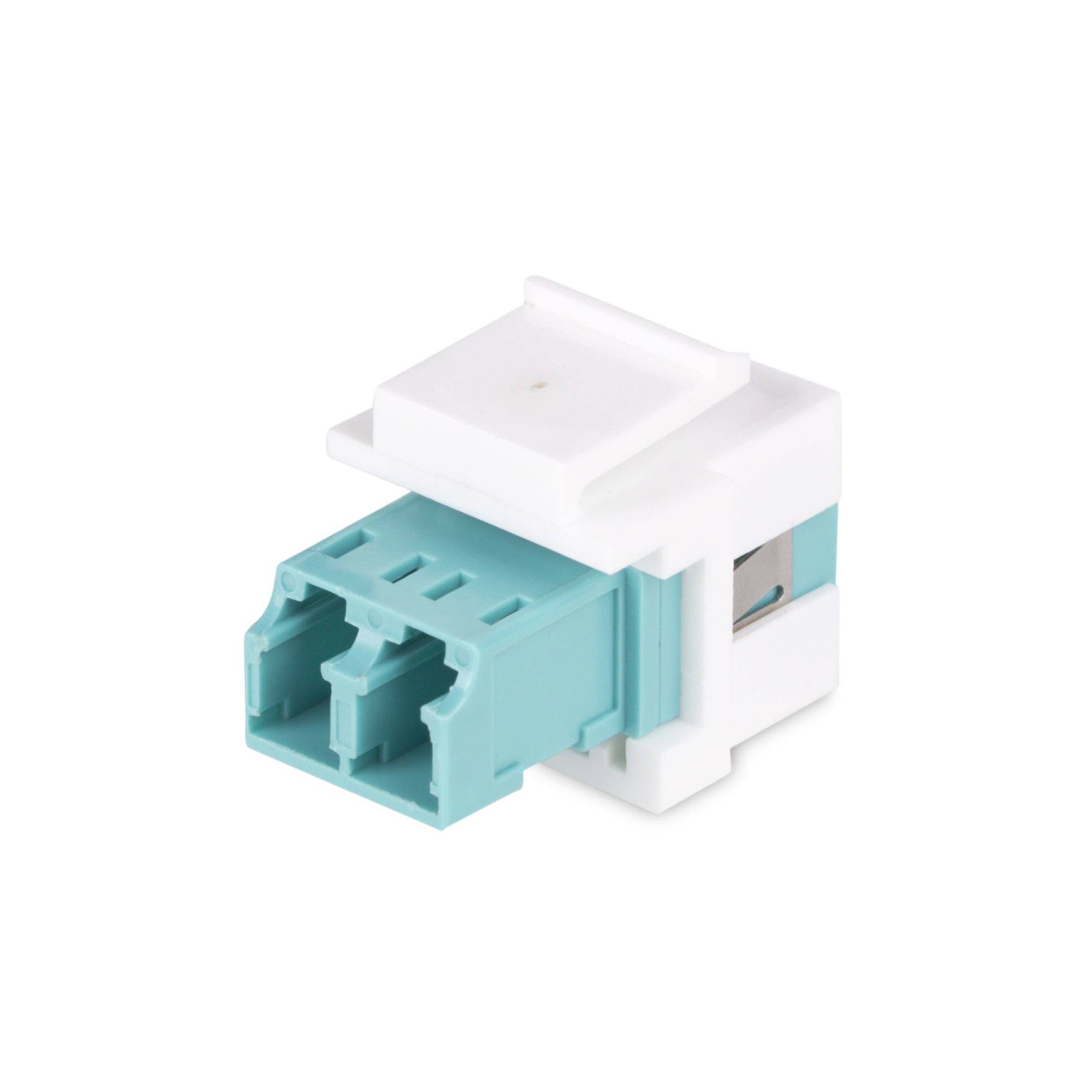 Rca Informatique - image du produit : LC TO LC COUPLER KEYSTONE JACK LC/LC FIBER KEYSTONE COUPLER