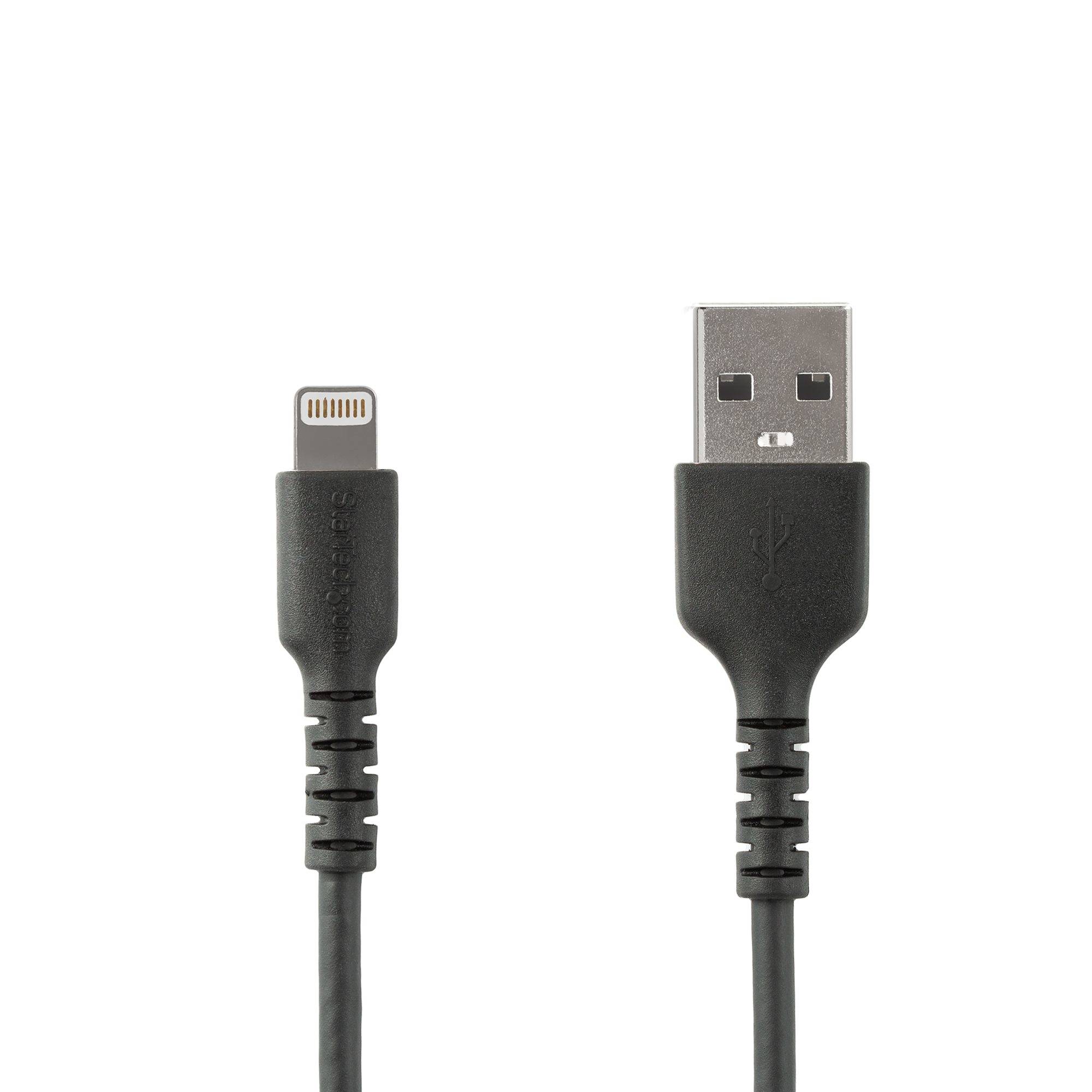 Rca Informatique - Image du produit : 1M USB TO LIGHTNING CABLE APPLE MFI CERTIFIED - BLACK