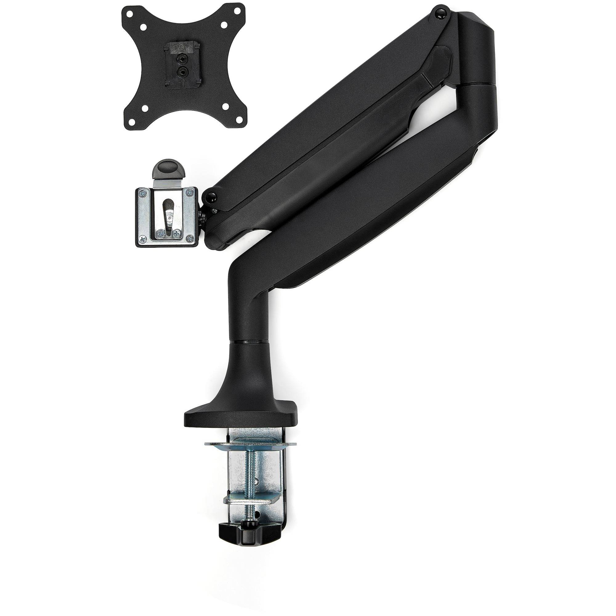 Rca Informatique - image du produit : DESK MOUNT MONITOR ARM - BLACK FOR UP TO 32IN MONITOR-ALUMINUM