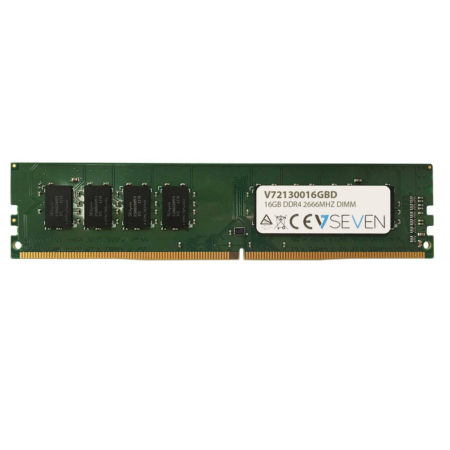 Rca Informatique - Image du produit : 16GB DDR4 2666MHZ CL19 NON ECC DIMM PC4-21300 1.2V 288PIN