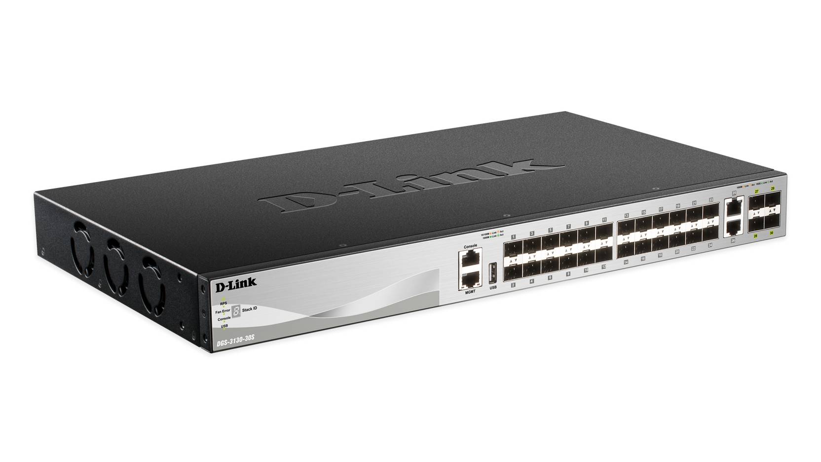 Rca Informatique - Image du produit : 24P 10/100/1000BASE-T L3 SWITCH MANAGED 2P X 10GBT 4P X SFP+