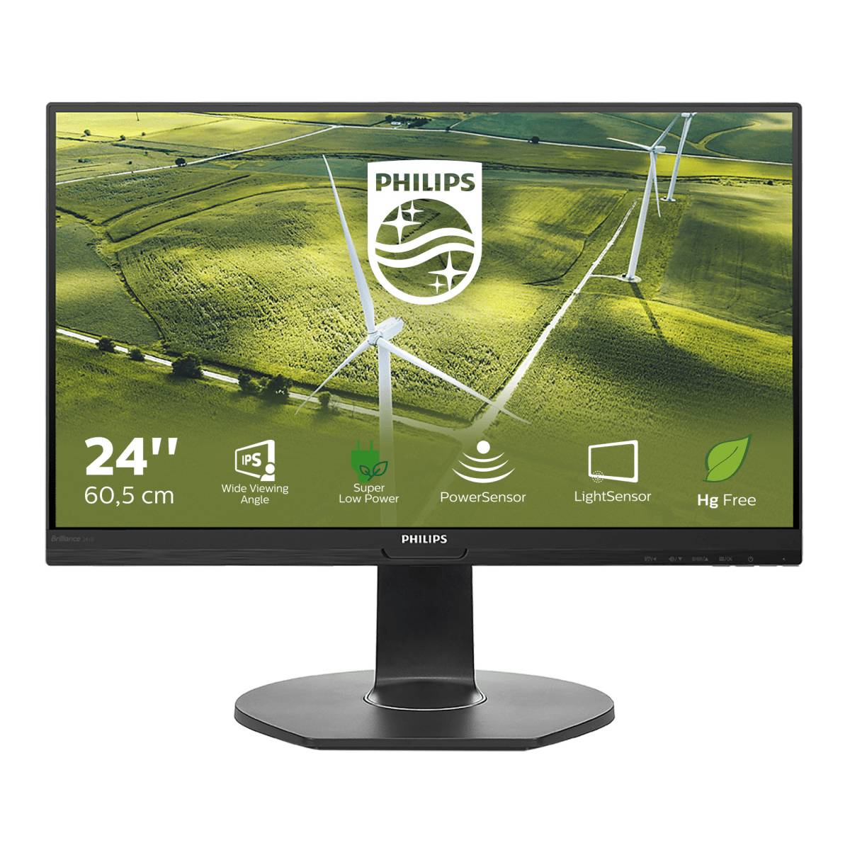 Rca Informatique - Image du produit : 241B7QPJEB/00 60CM 23.8IN IPS 1920X1080 16:9 250CD/QM BLACK