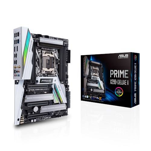 Rca Informatique - image du produit : PRIME X299-DELUXE II S2066 X299 ATX SND WLAN U3 M2 SATA6 DDR4