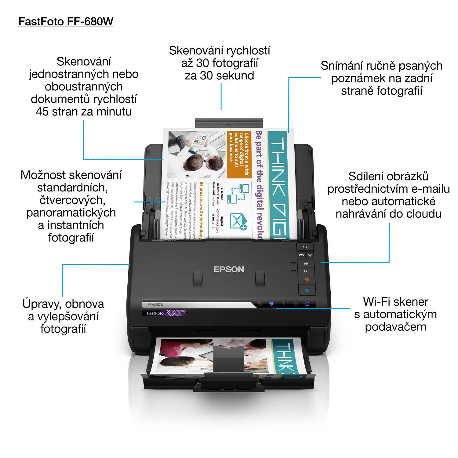 Rca Informatique - image du produit : FASTFOTO FF-680W IN