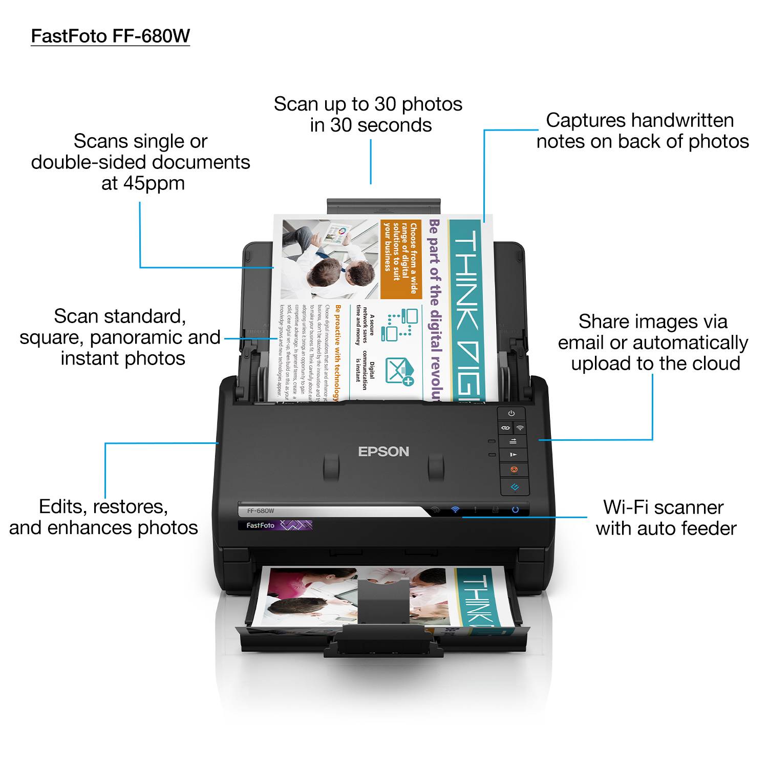 Rca Informatique - image du produit : FASTFOTO FF-680W IN