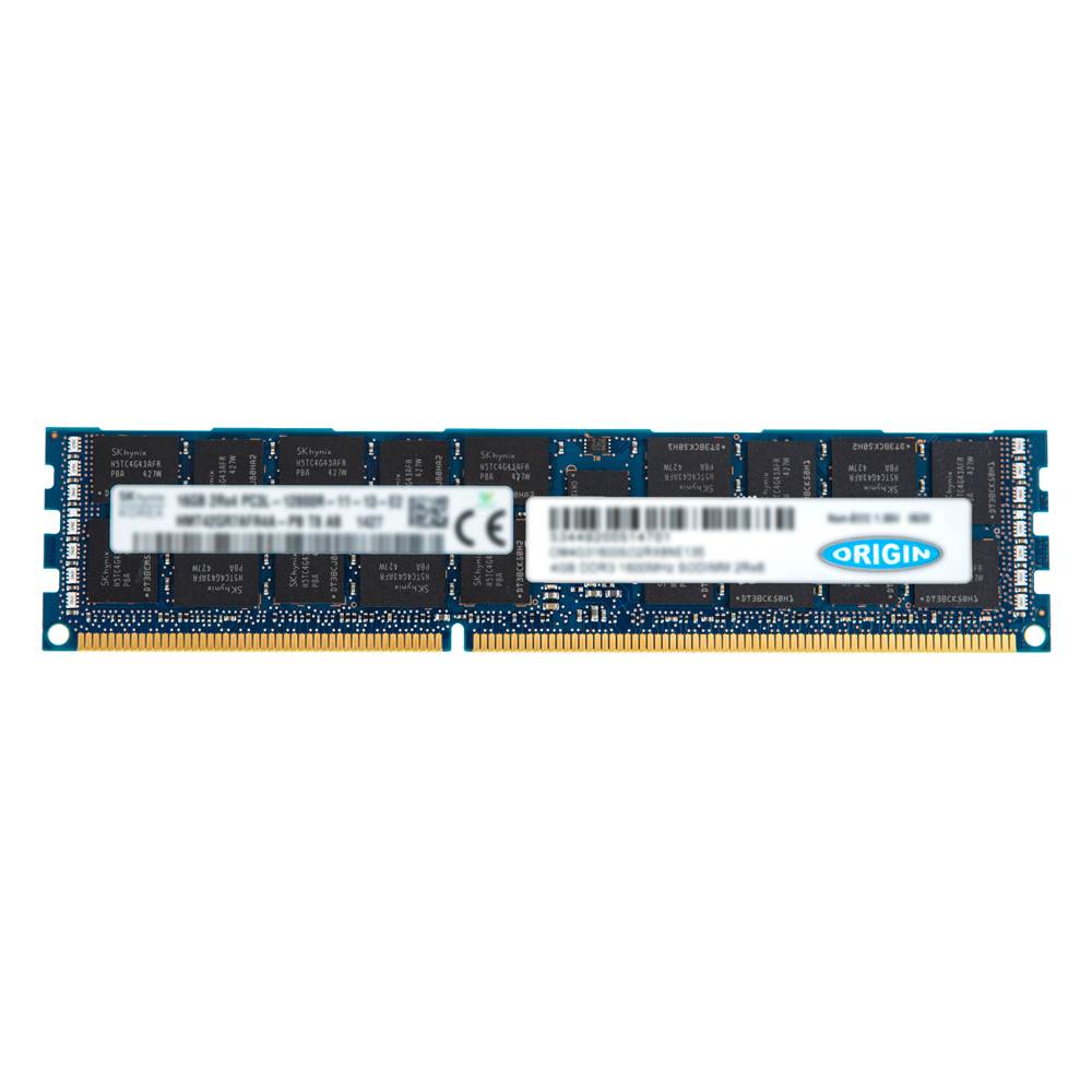 Rca Informatique - image du produit : 16GB 2RX4 DDR3-1600 PC3-12800 REGISTERED ECC 1.5V 240-PIN