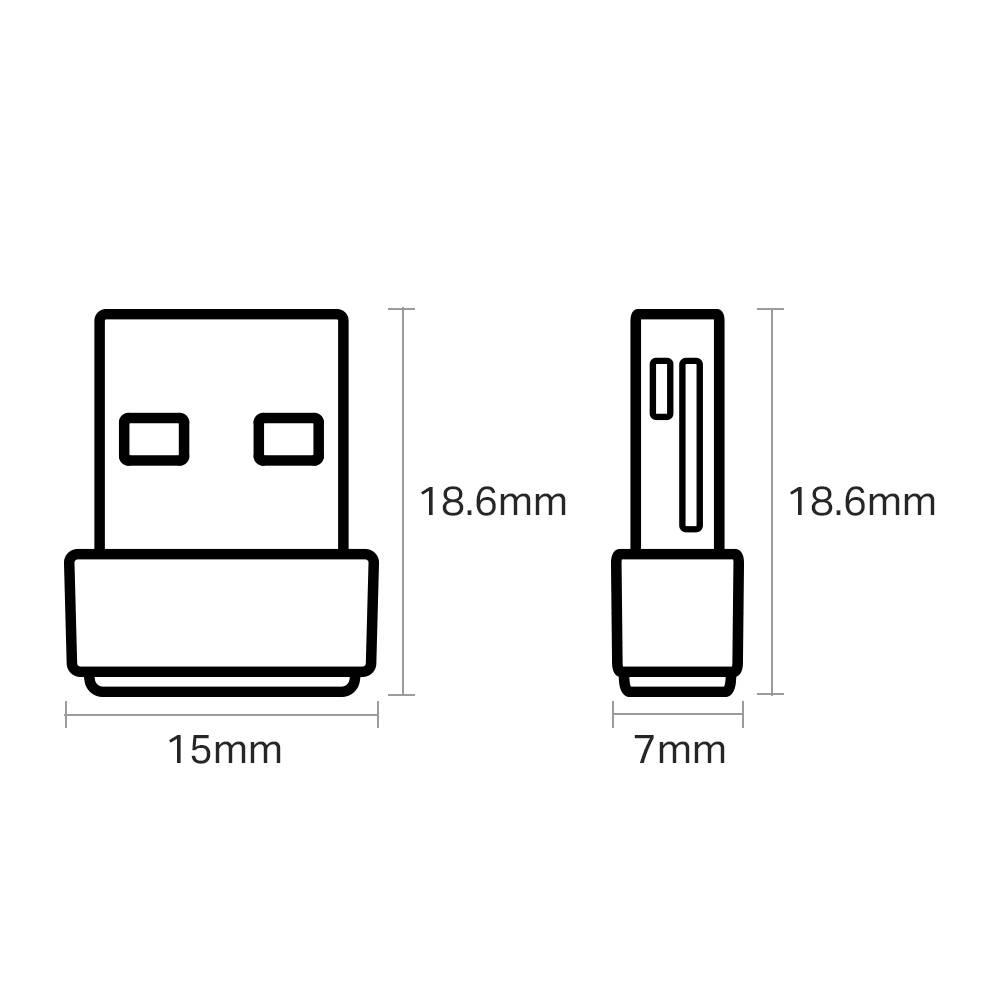 Rca Informatique - image du produit : ARCHER T2U NANO AC600 NANO WI-FI USB ADAPTER