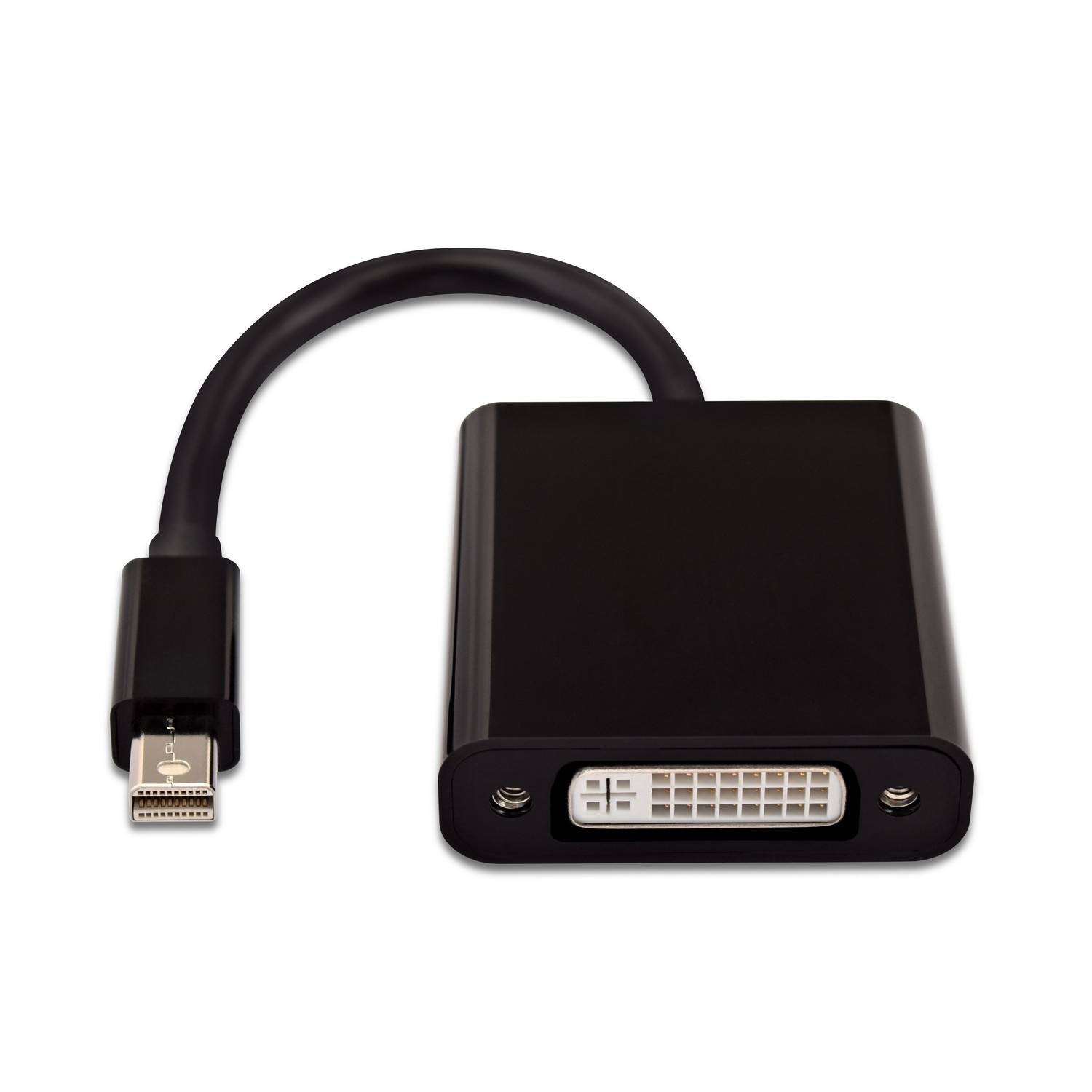 Rca Informatique - image du produit : MINI DP TO DVI ADAPTER BLACK MINI DP TO DVI-D ADPTR 1080P FHD