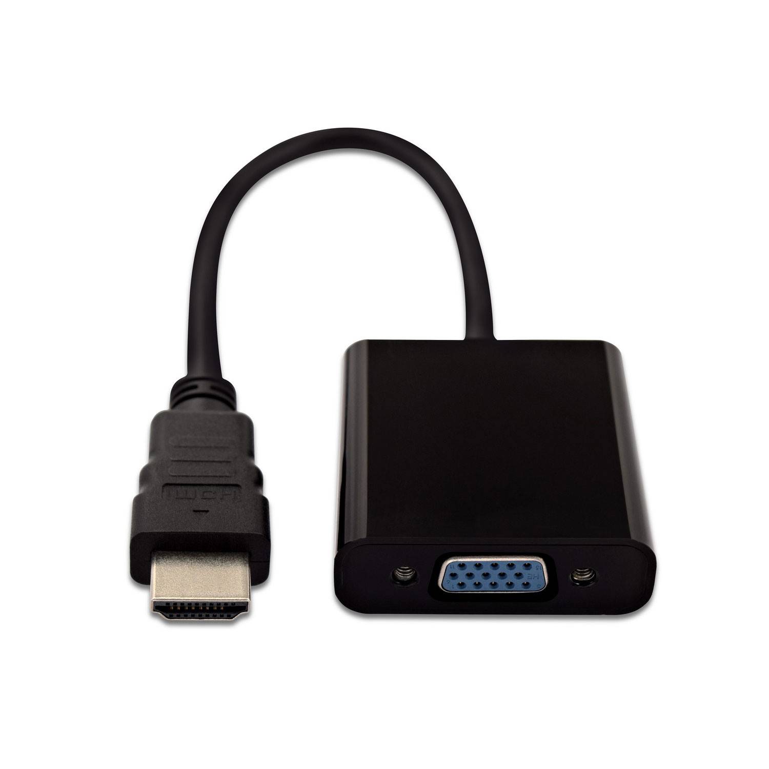 Rca Informatique - Image du produit : HDMI TO VGA ADAPTER BLACK HDMI1.4 TO VGA VIDADPTR 1080PFHD