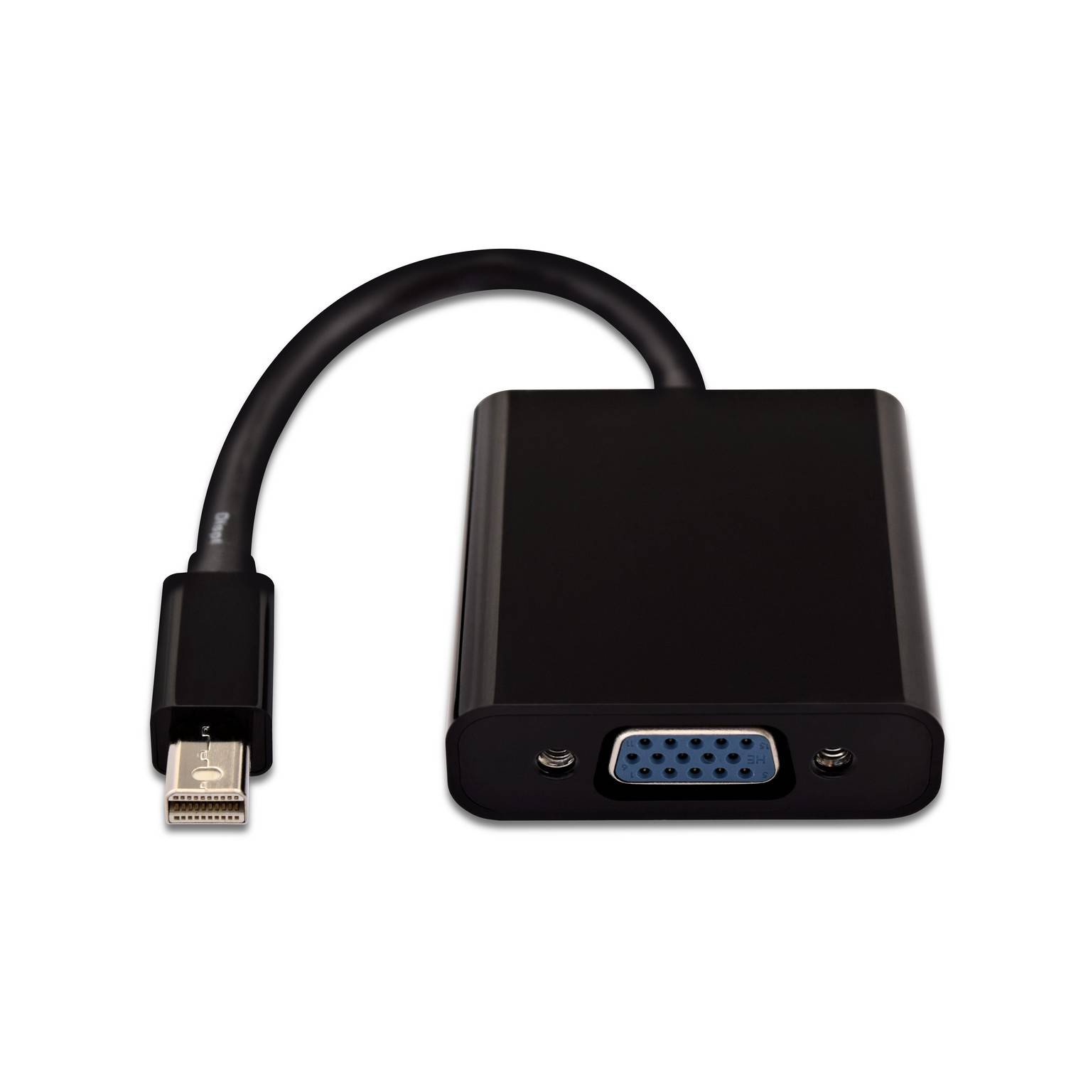 Rca Informatique - image du produit : MINI DP TO VGA ADAPTER BLACK MINI DP TO VGA ADPTR 1080P FHD