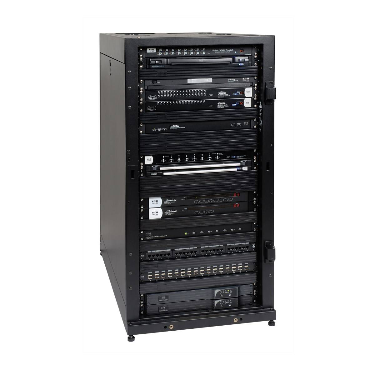 Rca Informatique - image du produit : 25U RACK ENCLOSURE CABINET .