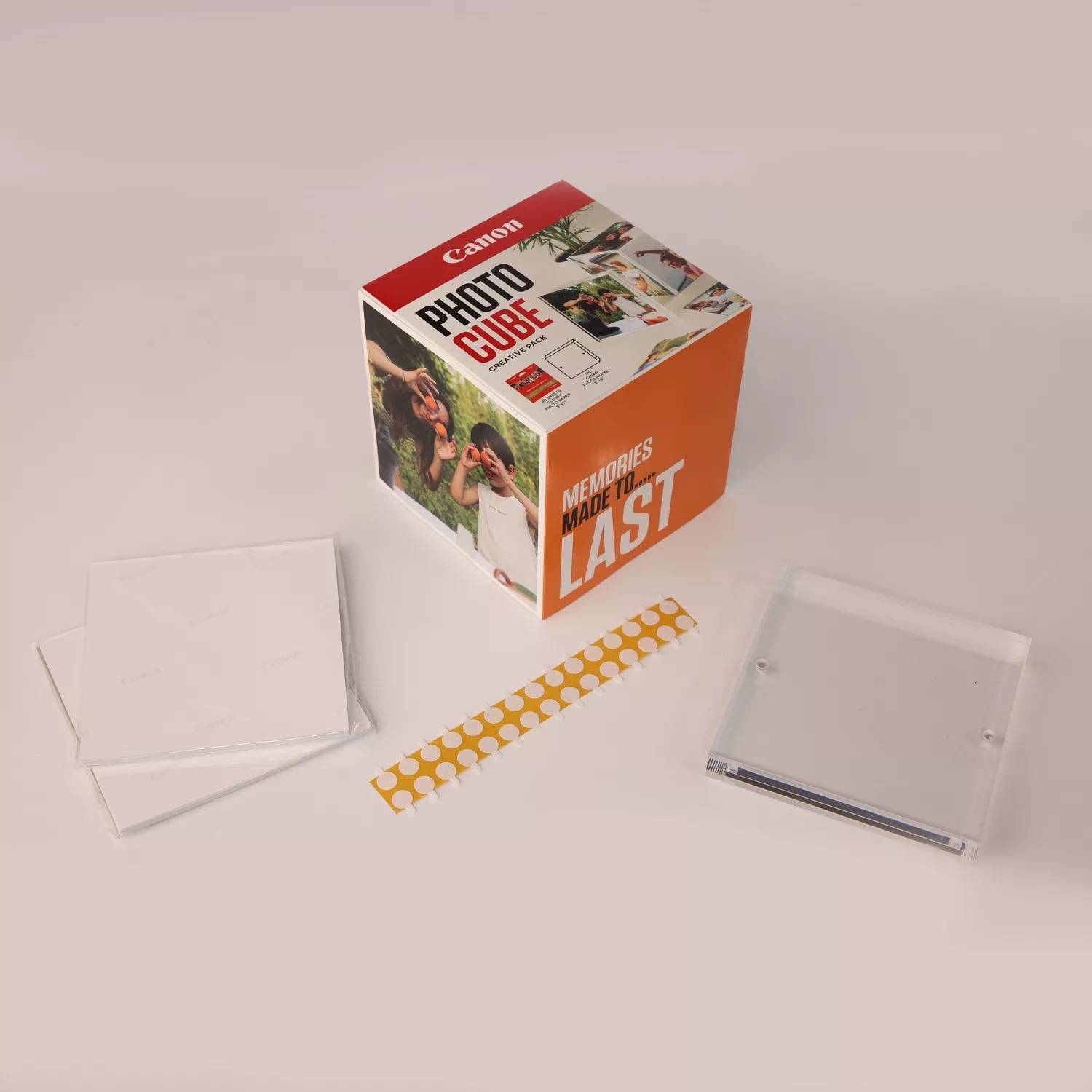 Rca Informatique - image du produit : PP-201 5X5 PHOTO CUBE CREATIVE PACK WHITE ORANGE (40SHEETS) + A