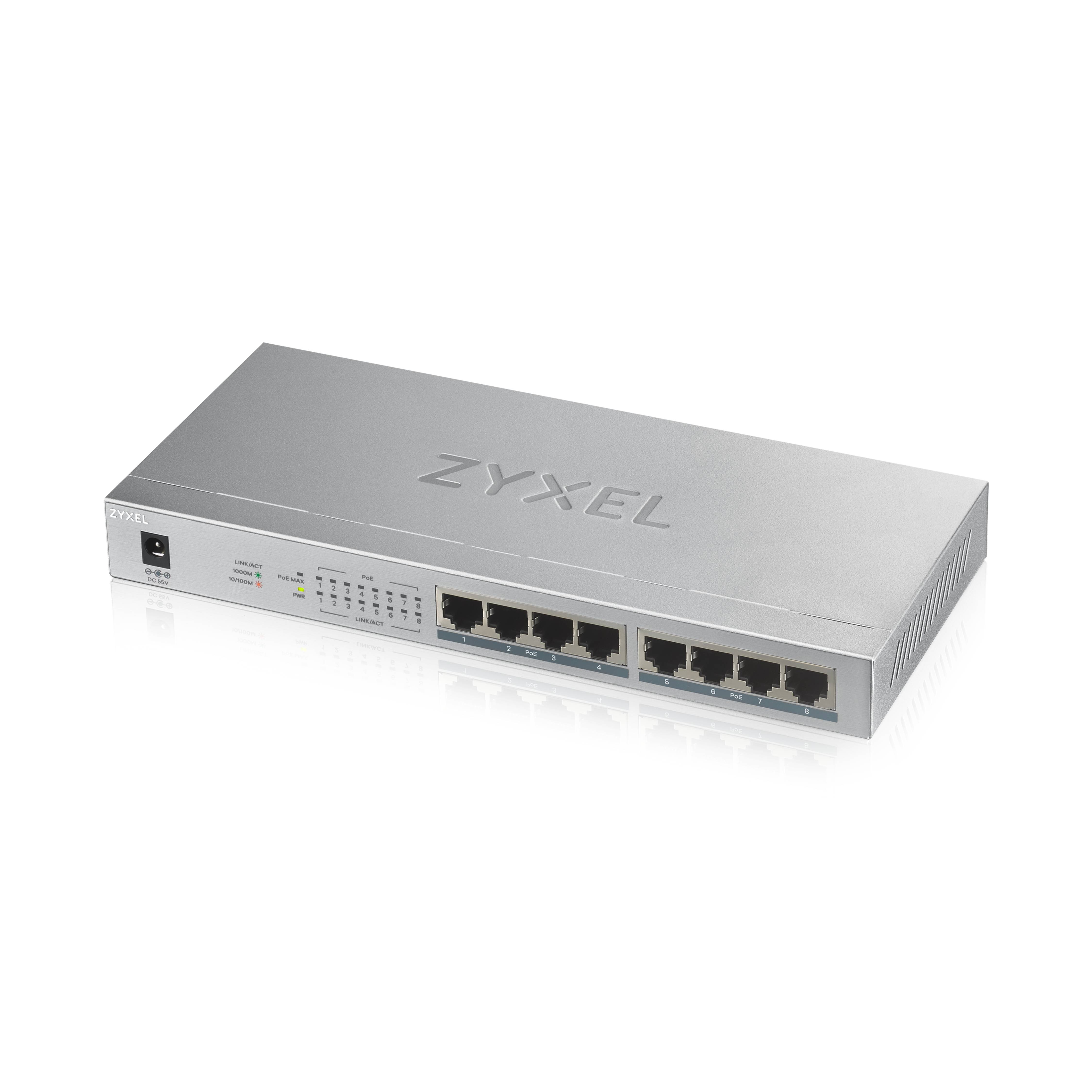 Rca Informatique - image du produit : GS1008-HP 8-PORT DT GB POE+ SWITCH