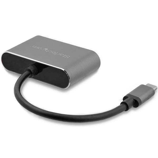 Rca Informatique - image du produit : USB-C TO VGA AND HDMI ADAPTER 2IN1 4K 30HZ SPACE GRAY