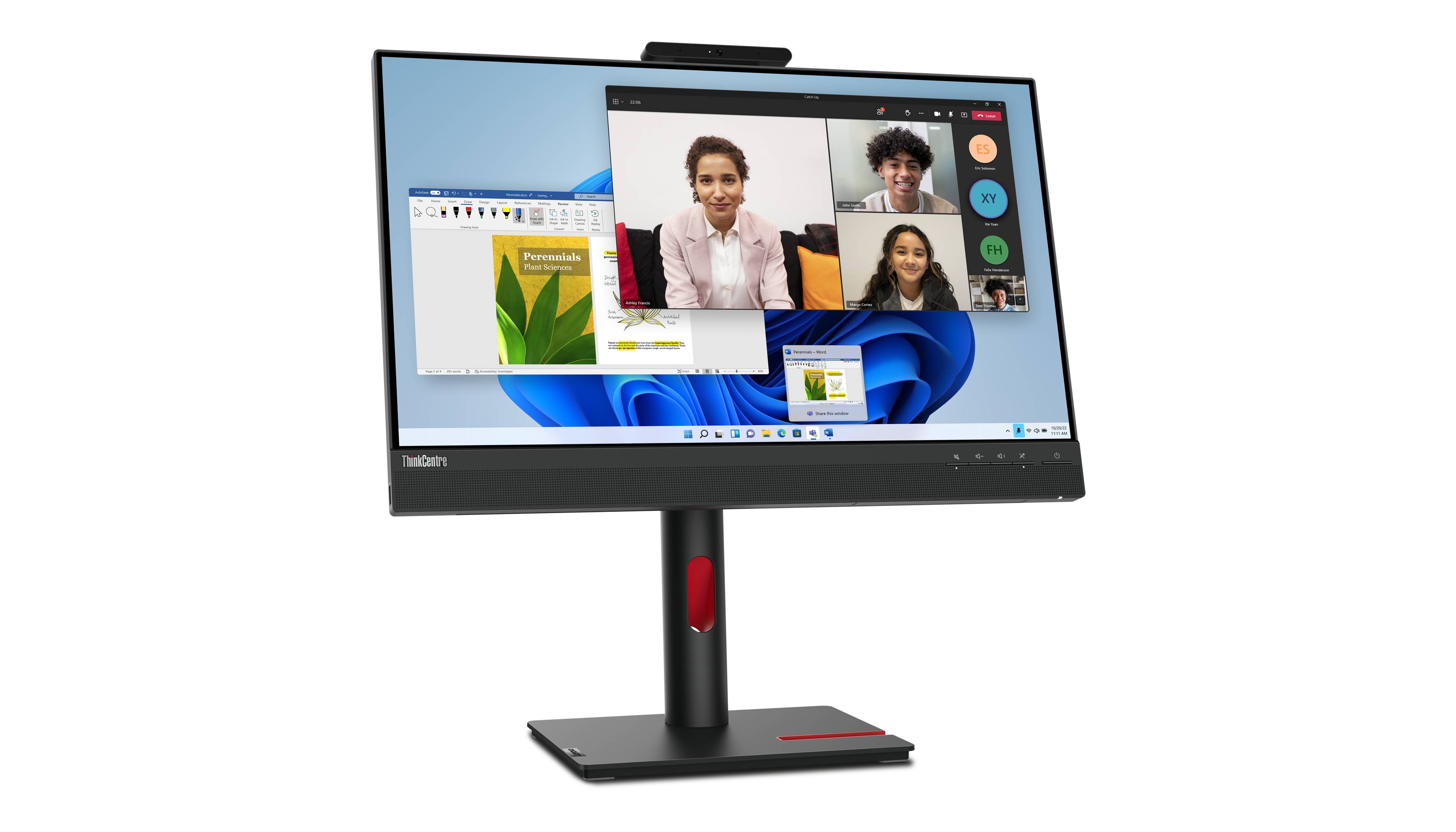 Rca Informatique - image du produit : THINKVISION TIO 24 G5 23.8 FHD IPS 16:9 250CD/M L THINKRED