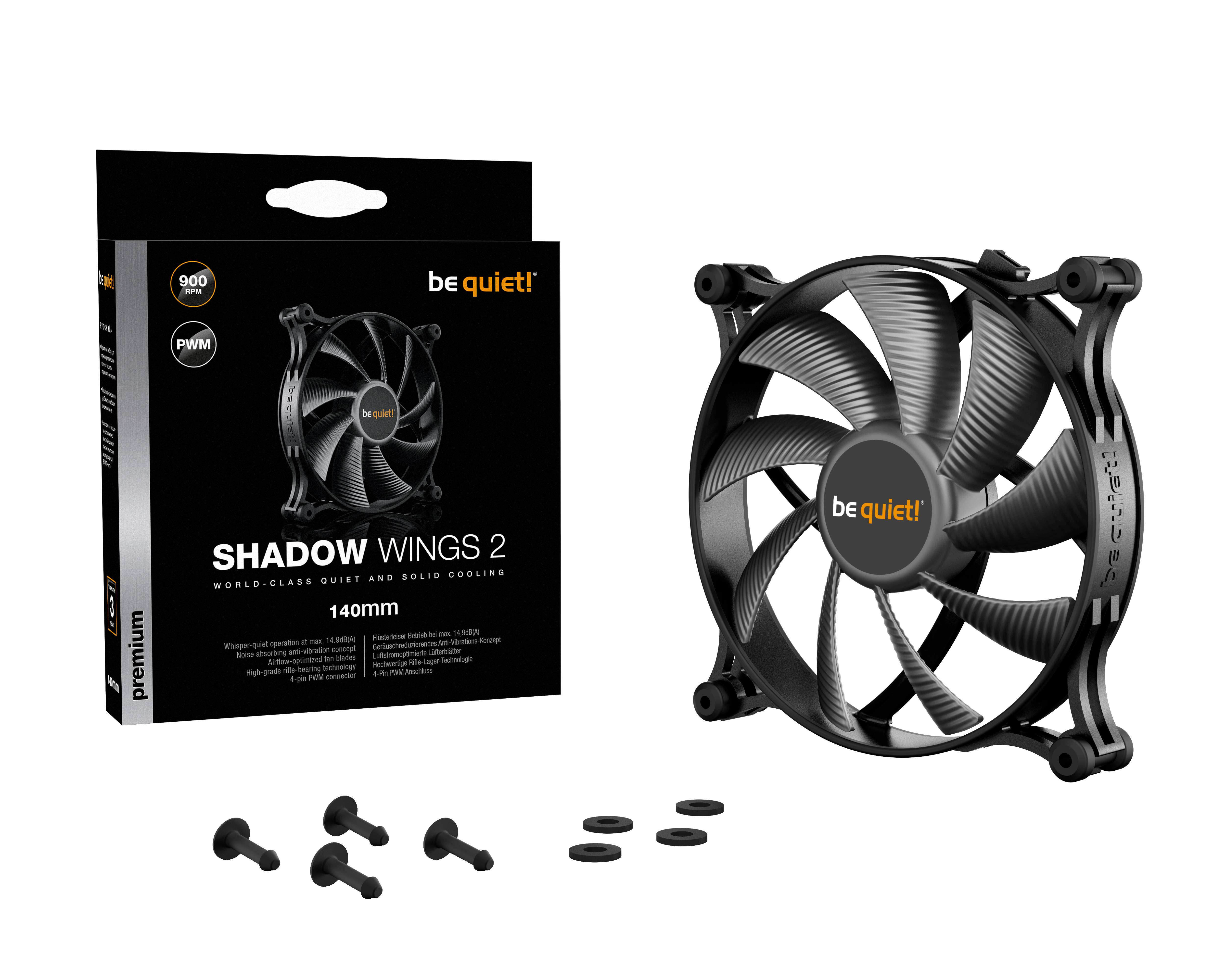 Rca Informatique - image du produit : BE QUIET SHADOW WINGS 2 140MM PWM