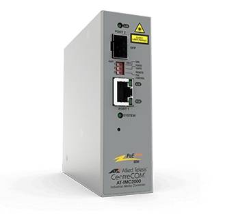 Rca Informatique - image du produit : TAA 10/100/1000T P + TO 100X/ 1000X SFP IND TEMP GB MEDIA CONV