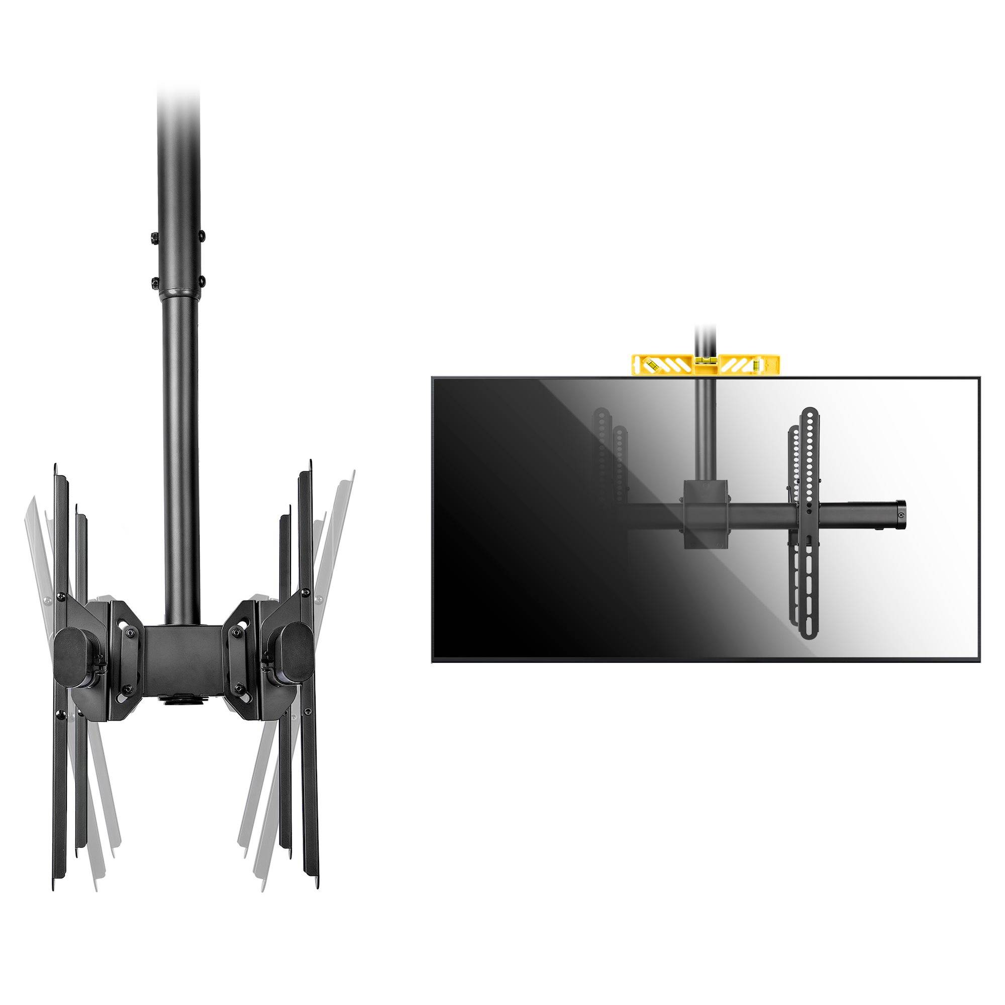 Rca Informatique - image du produit : CEILING TV MOUNT BACK-TO-BACK FOR 32IN TO 75IN DISPLAYS/STEEL