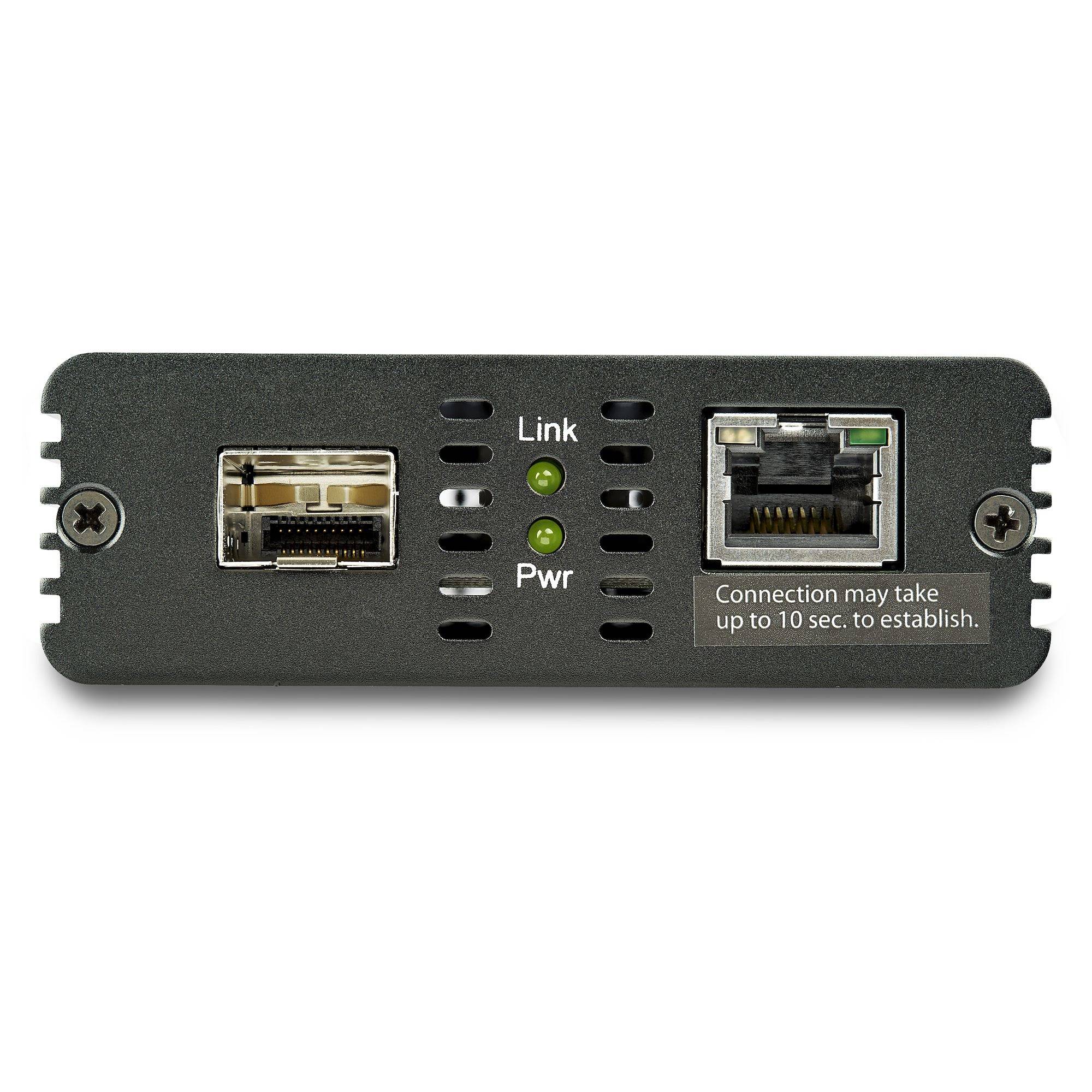 Rca Informatique - image du produit : 10GB ETHERNET FIBER MEDIA CONVERTER WITH OPEN SFP+ SLOT