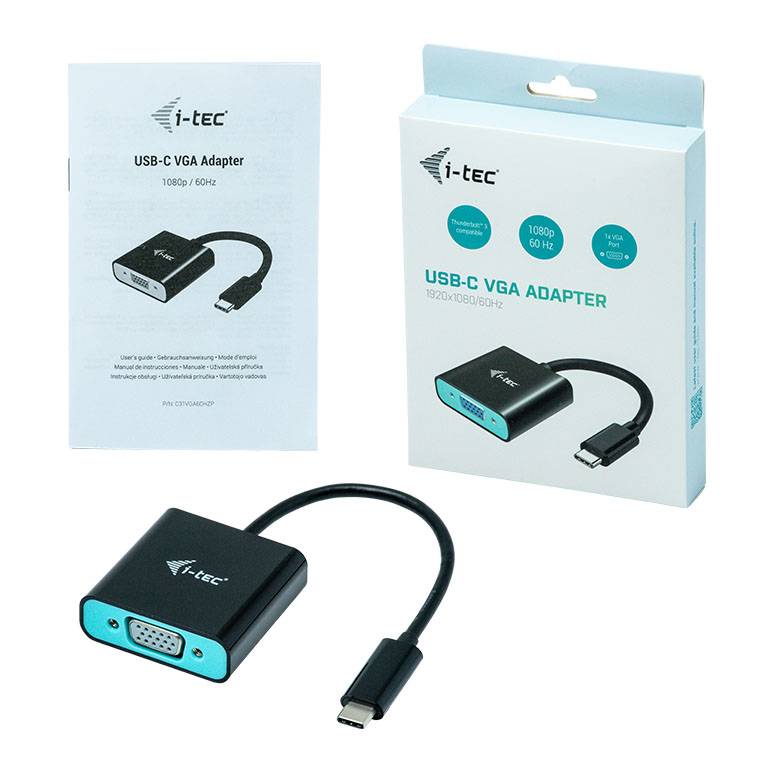 Rca Informatique - image du produit : I-TEC USB-C VGA ADAPT. 1080P/60 I-TEC USB-C VGA ADAPT. 1080P/60