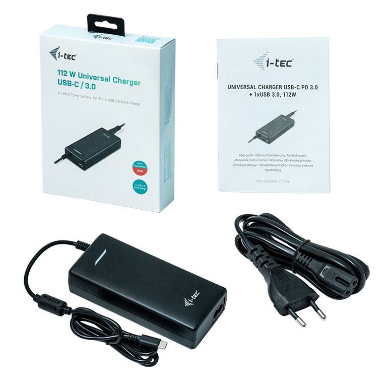 Rca Informatique - image du produit : I-TEC CHARGER USB-C/USB3.0/112W I-TEC CHARGER USB-C/USB 3.0/112W