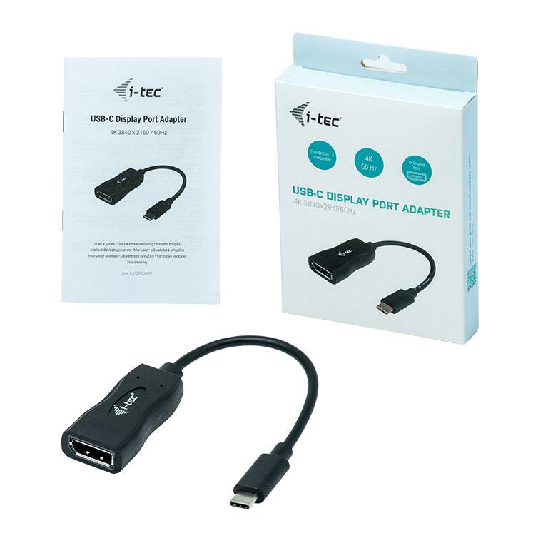 Rca Informatique - image du produit : I-TEC USB-C DP ADAPTER 4K/60HZ I-TEC USB-C DP ADAPTER 4K/60HZ