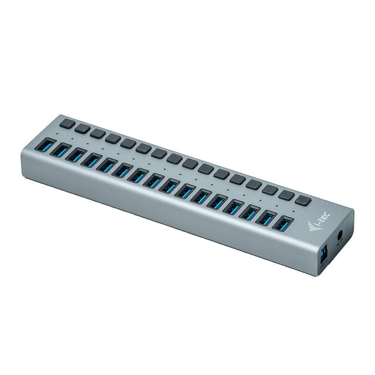 Rca Informatique - image du produit : I-TEC USB 3.0 HUB 16 PORT 90 W I-TEC USB 3.0 HUB 16 PORT 90 W