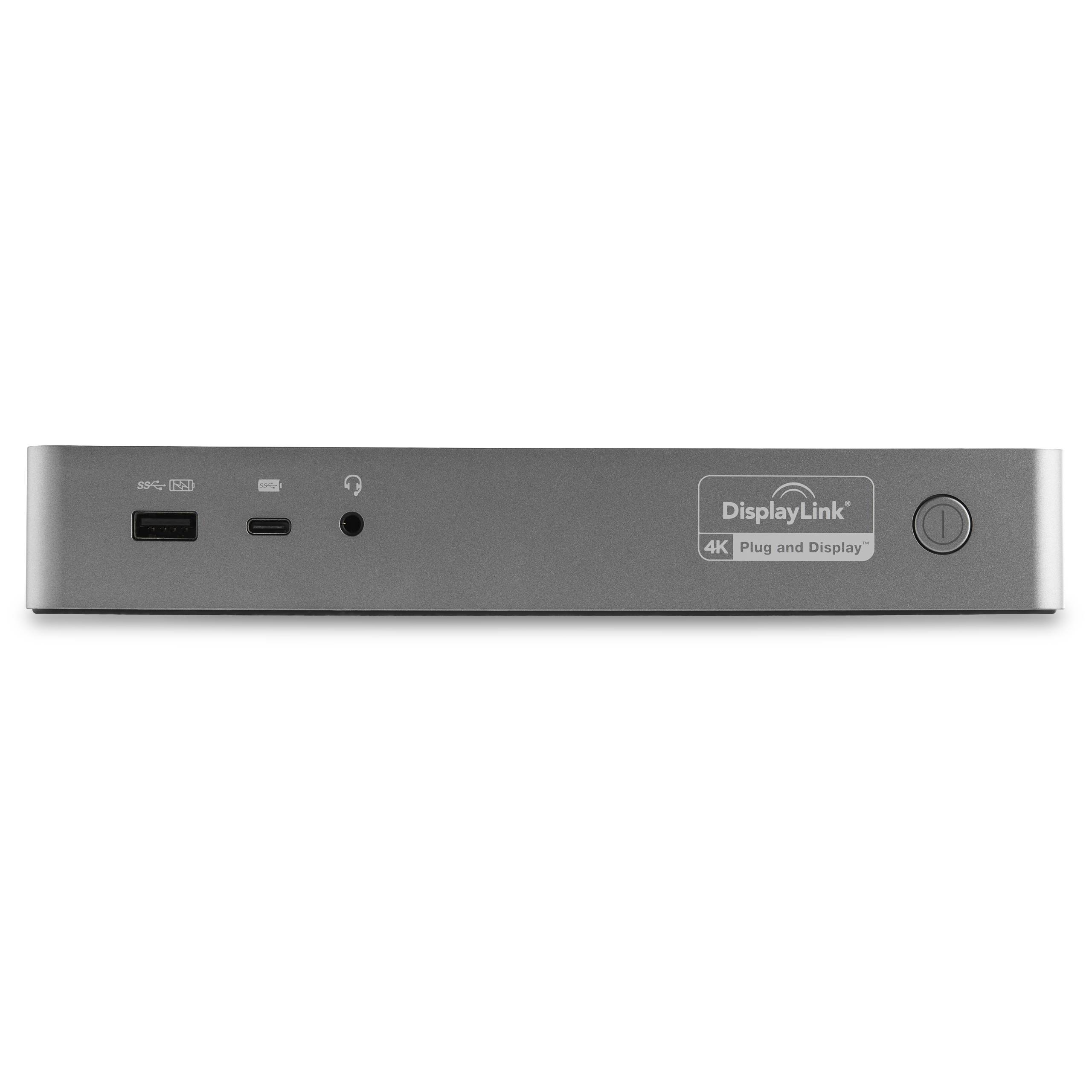 Rca Informatique - image du produit : 2 X 4K UNIVERSAL LAPTOP DOCKING STATION USB-C/USB 3.0 100W PD