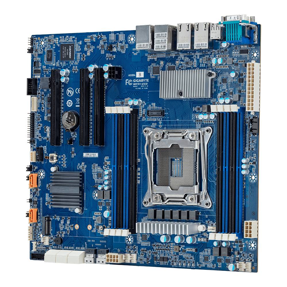 Rca Informatique - image du produit : INTEL MB MF51-ES0 1XLGA2066 8XDIMM 2X10GB 2X1GB 8XSATA3