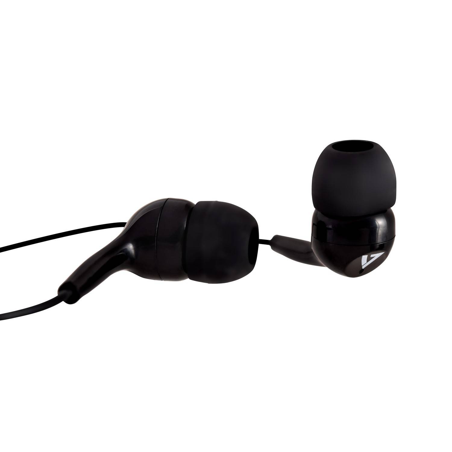 Rca Informatique - image du produit : ECOUTEURS INTRA AURICULAI JACK ISOLATION ACOUSTIQUE 1.2M NOIR