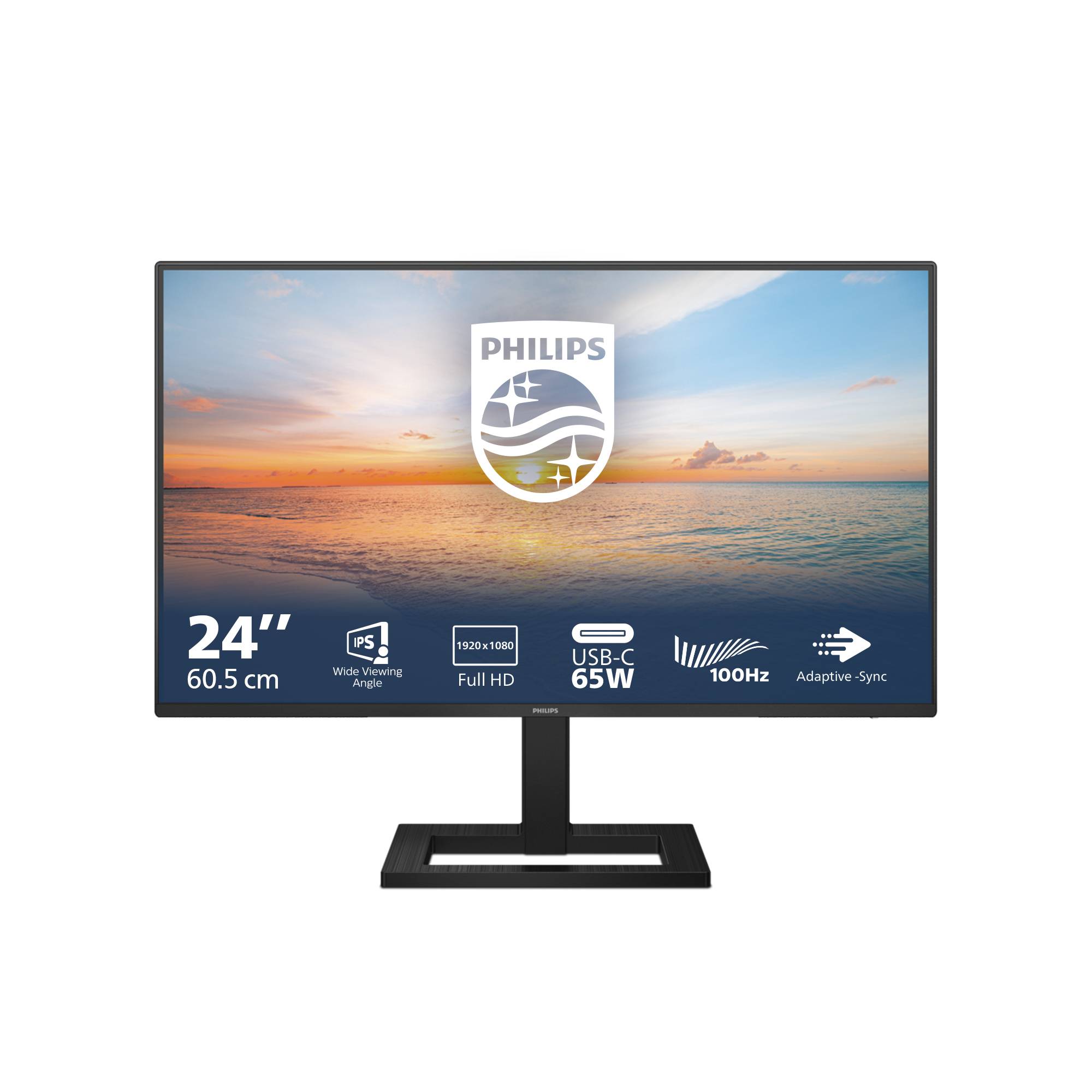 Rca Informatique - image du produit : 24E1N1300AE/00 23.8IN IPS FHD 250CD/4MS/HDMI/2USB/USB-C/HAS