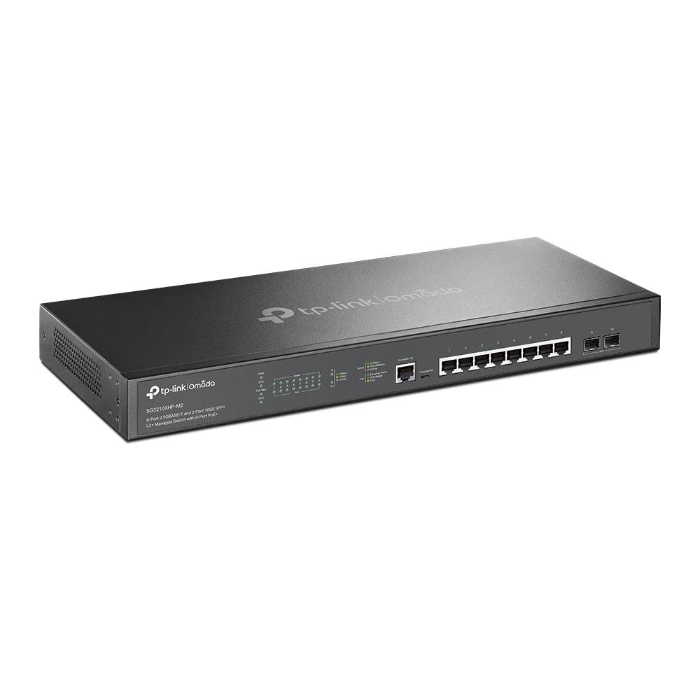 Rca Informatique - image du produit : 8-PORT 2.5G L2+ MANAGED SWITCH WITH 2 SFP 8X POE+