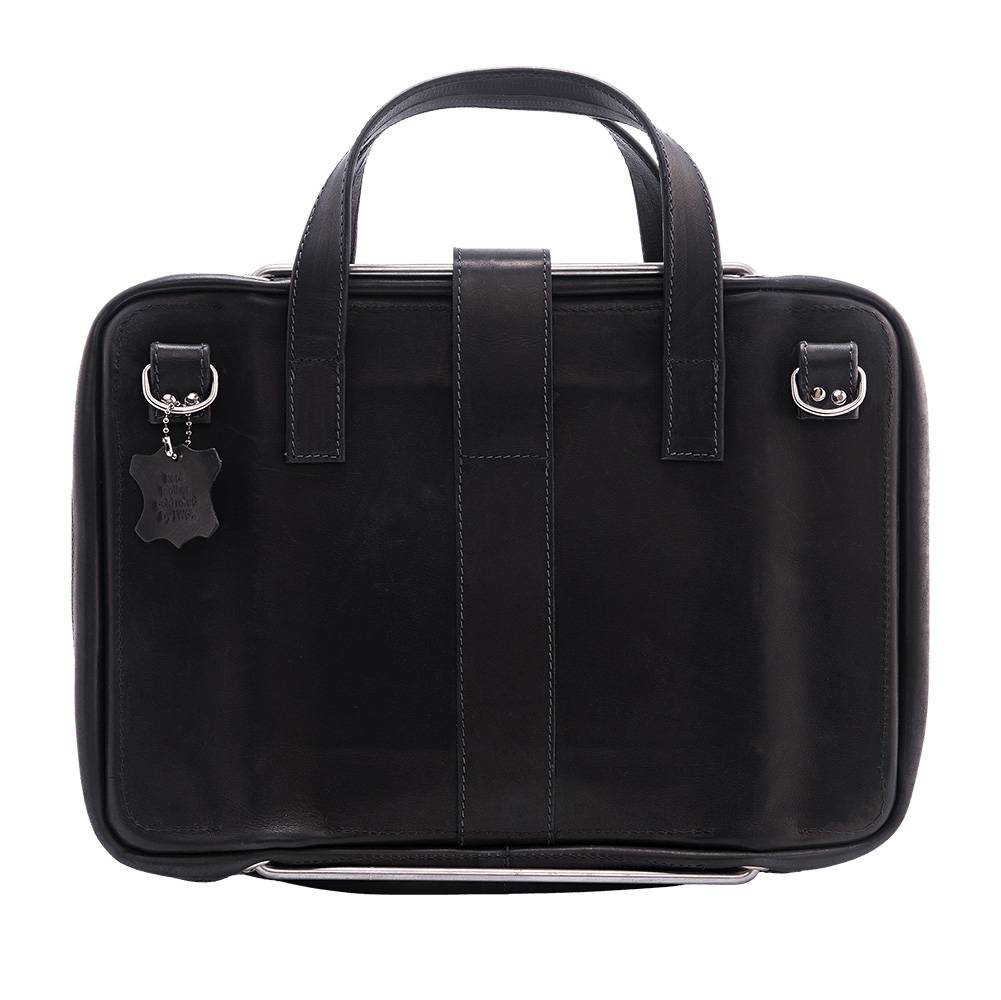 Rca Informatique - image du produit : VIVA LAPTOP BAG 15.6IN BLACK- FULL GRAIN LEATHER BLACK