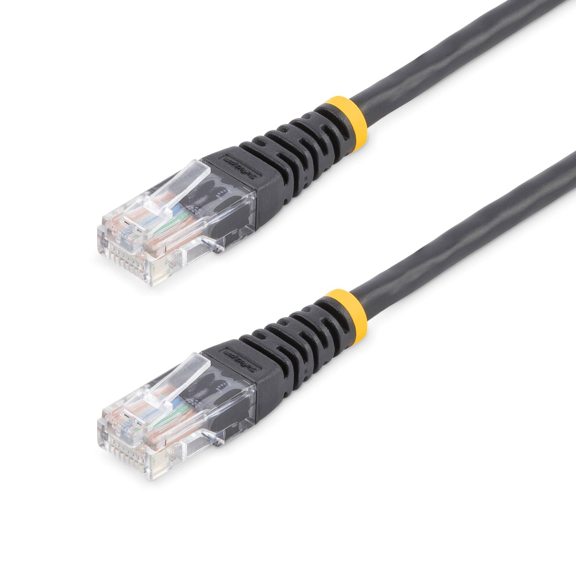 Rca Informatique - image du produit : CABLE PATCH UTP CAT5E NOIR MOULE