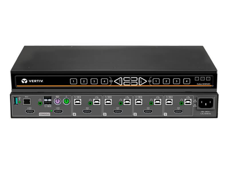 Rca Informatique - image du produit : 4PORT SINGLEHEAD SECURE KVM 4X2 4 DP PORTS IN/2 DP PORTS OUT DPP