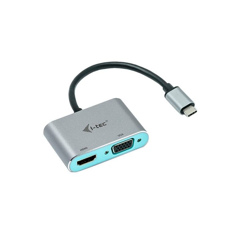 Rca Informatique - image du produit : I-TEC USB-C HDMI + VGA ADAPTER USB-C HDMI + VGA ADAPTER