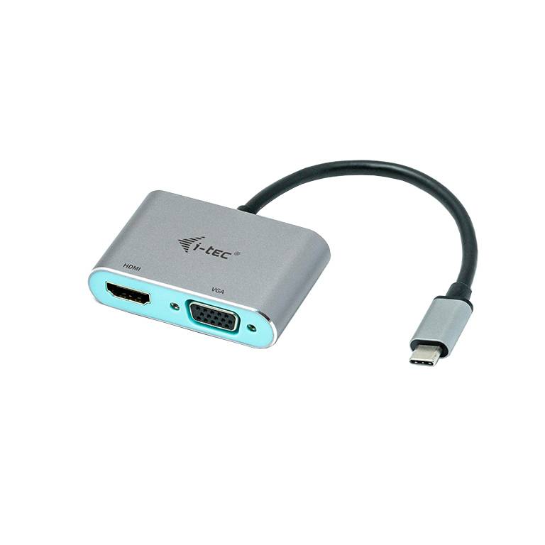 Rca Informatique - image du produit : I-TEC USB-C HDMI + VGA ADAPTER USB-C HDMI + VGA ADAPTER