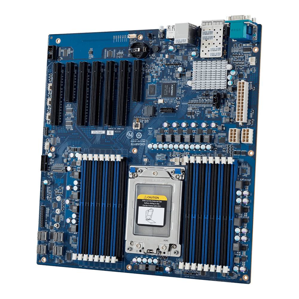 Rca Informatique - image du produit : AMD MB MZ31-AR0 BULK 1XEPYC 16XDIMM 2X10GB 16XSATA3 7XPCIE3