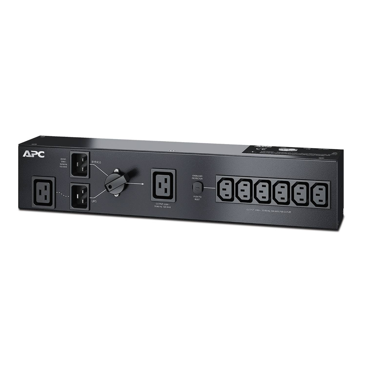 Rca Informatique - Image du produit : SERVICE BYPASS PANEL 230V 16A BBM IEC C20 INPUT